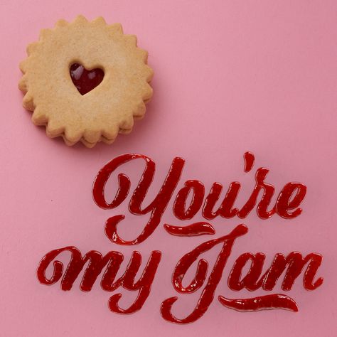 Jam Typography, Photography Typography, Cake Typography, Food Typography Design, Food Lettering, Food Typography, 3d Type, Brochure Inspiration, Cute Birthday Pictures