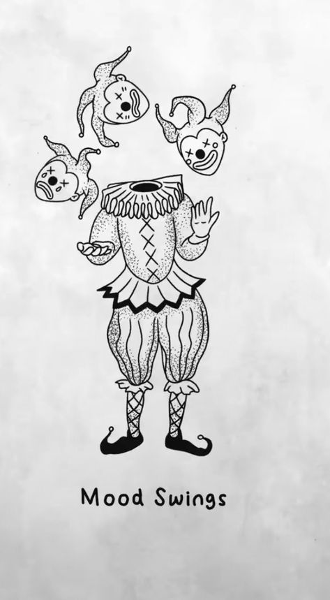 Jester Drawing, Jester Tattoo, Jester Clown, Clown Tattoo, American Traditional Tattoo, American Traditional, Mood Swings, Ear Tattoo, Future Tattoos