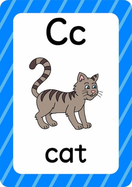 Animal Paper Craft, Cow Cartoon Images, A Flashcard, Paper Craft Ideas For Kids, C Alphabet, Alphabet Flash Cards Printable, C Is For Cat, Learning Alphabet, Shapes Flashcards