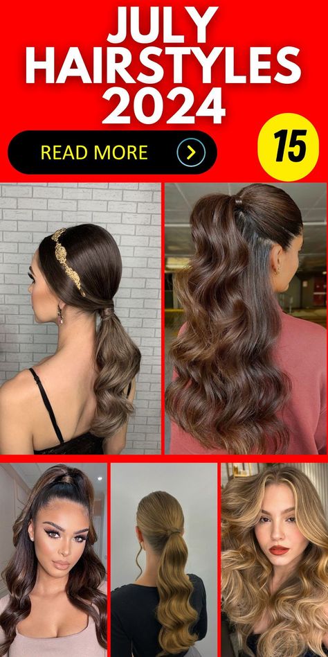 This July, transform your look with the trendiest hairstyles for 2024, suitable for weddings, kids, and more. Whether you have straight or wavy hair, our collection includes cute and easy options suitable for medium hair. With quick and fun tutorials, you'll be ready for school, quick outings, or just some fun with your hair. Hiar Stail 2024, Hiar Stail, July Hairstyles, Event Hairstyles, Hear Style, 2024 Hairstyles, Hair Mistakes, Hairstyles 2024, Haircut Pictures