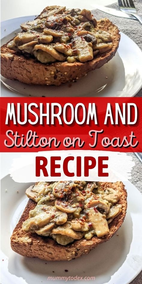 This mushroom and stilton on toast recipe will leave your tummy feeling full whilst giving you the feel of truly indulging. Simple to create and ready in a few minutes, give this mushrooms stilton recipe a go now! Stilton Cheese Recipes, Stilton Recipes, Christmas Morning Breakfast Ideas, Supper Idea, Morning Breakfast Ideas, Soup For Babies, Mushroom Toast, Good Morning Breakfast, Christmas Morning Breakfast