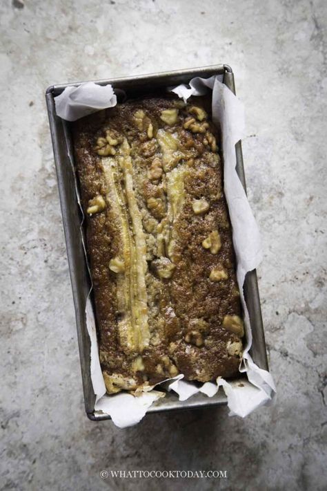 Gula Melaka/Palm Sugar Banana Bread Fluffy Banana Bread, Banana Bread Cake, Sugar Recipes, Coconut Palm Sugar, Palm Sugar, Bread Serving, Global Cuisine, Sugar Cake, Melaka