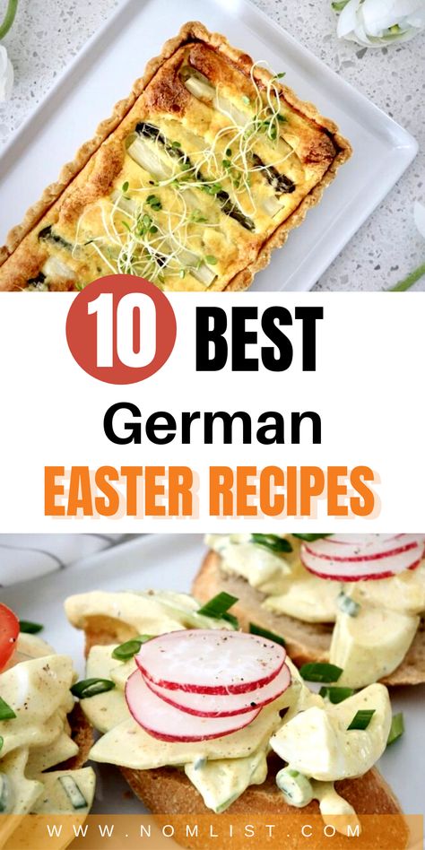 It's time to celebrate Easter with a new kind of cuisine. These delicious German Easter Recipes are a great way to please the whole family with a new twist. You can even make them any time of the year. If you love pastries, baked goods, and eggs, you need to check out the Best German Easter Recipes. Best German Food, Easy German Recipes, German Easter, German Food Authentic, German Baking, Easter Dinner Recipes, Easter Food, Traditional Dishes, Cuisine Recipes