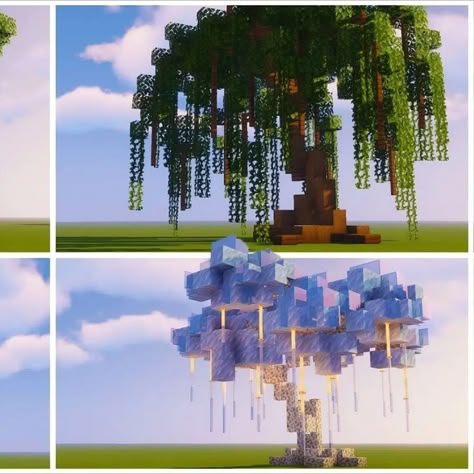 Have you seen those fantasy-themed trees in Minecraft that look as majestic and remarkable as they should be? Then why not create one for yourself? These Simple Fantasy Custom Trees in Minecraft will surely turn your Minecraft world into a world full of wonders! Check it out now! Custom Trees In Minecraft, Trees In Minecraft, Terraforming Minecraft, Minecraft Tips And Tricks, Custom Trees, Mystic Manor, Minecraft Tree, Cottagecore Minecraft, Minecraft House Ideas