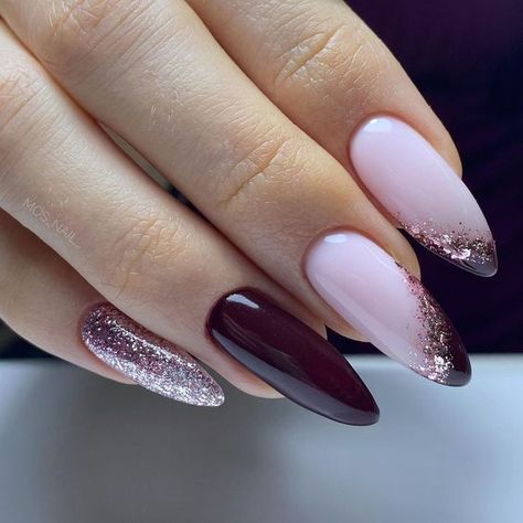 Unghie Sfumate, Lilac Nails, Shiny Nails, Cute Gel Nails, Nail Designs Glitter, Dream Nails, Classy Nails, Pretty Acrylic Nails, Chic Nails