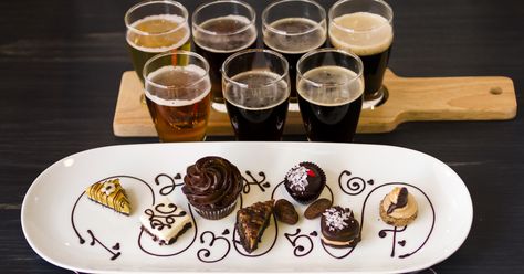 The Perfect Love Affair: Chocolate and Beer Beer Tasting Party, Beer Dessert, Snack Pairings, Bacon Party, Beer Tasting Parties, Craft Brew, Beer Bacon, Beer Pairing, Chocolate Pairings