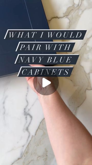 Amy Sadler | Paint Color Consultant and Faux Finisher on Instagram: "Navy Blue Cabinets? 

Part 2 

Don’t be afraid to try it on your kitchen cabinets but if you want to test the waters start in a bathroom or a laundry room first! 

First, save this and follow me for more paint color inspiration! 

Here are some beautiful @benjaminmoore shades that complement navy blue in a fun, colorful way! 

Here’s your palette pairing guide: 

Natural Wicker, this soft, Sandy Hue is the perfect counterbalance to the deep tones of the navy blue. Natural wicker brings a light, airy feel to your kitchen or bathroom, creating a serene and balanced atmosphere. That’s both inviting and stylish.  This would also make a beautiful cabinet color! 

Conch Shell, It’s a subtle peachy pink that adds a touch of warm Wall Color For Navy Cabinets, Navy Vanity Bathroom Ideas Paint, Navy Blue Vanity Bathroom Wall Color, Paint Colors That Go With Navy Cabinets, Sage And Blue Kitchen, Navy Pink Kitchen, Navy Cabinets Laundry Room, Blue Navy Kitchen, Blue Vanity Bathroom Paint Colors