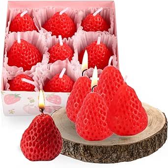 Strawberry Candle, Diy Scent, Vanilla Candle, Birthday Cake With Candles, Candle Maker, Pink Candles, Small Candles, Candle Cake, Unique Candles