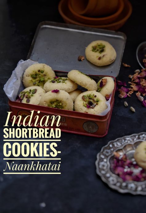 Indian Cookies, Tea Biscuits, Shortbread Recipes, Egg Free, Shortbread Cookies, Pistachio, Baking Powder, Tea Time, Baking Soda