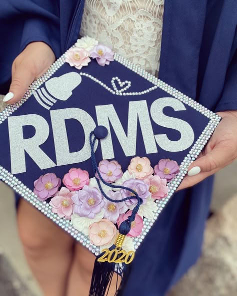 Registered Diagnostic Medical Sonographer Graduation Cap Obgyn Graduation Cap, Ultrasound Technician Graduation Cap, Dms Graduation Cap, Rdms Grad Cap, Graduation Cap Designs Ultrasound, Cardiac Sonographer Aesthetic, Sonographer Graduation Cap, Ultrasound Tech Graduation Cap, Ultrasound Tech Graduation Pictures