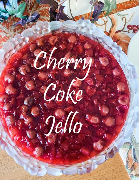 Cherry Cola Jello Salad, Cherry Coke Salad Recipe, Cherry Coke Jello Salad, Coke Salad Recipe, Coke Jello Salad, Cherry Coke Salad, Cherry Coke Jello, Cherry Jello Salad, Coke Salad