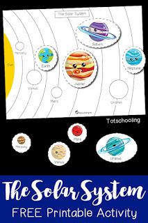 Space Activities For Preschoolers, Planets Preschool, Planets Activities, Solar System Worksheets, Solar System Projects For Kids, Solar System Activities, Space Theme Preschool, Space Activities For Kids, Space Preschool