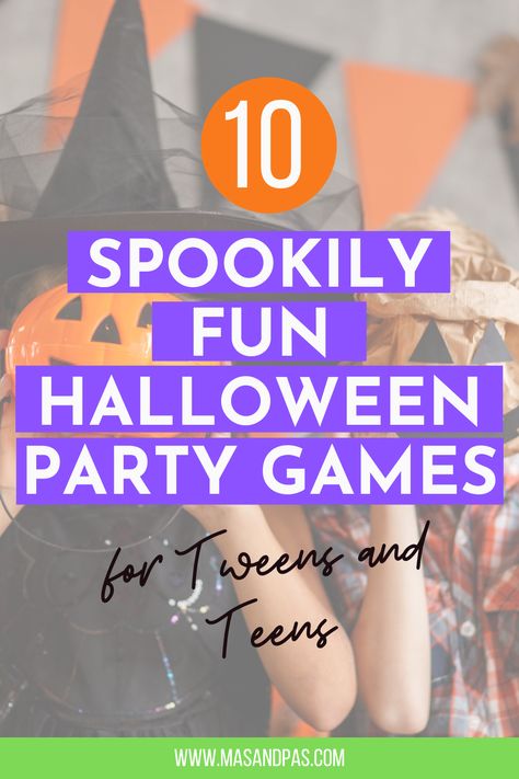 Tweens and Teens might claim they are too old for Halloween fun. But these party games might just give them a wickedly good night in! Check out these halloween party ideas for teens for a Halloween party they’ll remember #halloween #teenager #tweens #tweenpartyideas #halloweenparty Teen Halloween Party Ideas, Teen Halloween Party Games, Halloween Party Ideas For Teens, Teenage Halloween Party, Halloween Games For Teens, Party Ideas For Teens, Teen Halloween Party, Teen Parenting, Fun Halloween Party Games