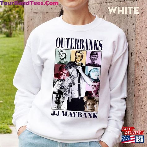 Outer Banks Jj Maybank Sweatshirt Hoodie T-Shirt Check more at https://tourbandtees.com/product/outer-banks-jj-maybank-sweatshirt-hoodie-t-shirt/ Jj Maybank Sweatshirt, Jj Maybank Hoodie, Outer Banks Hoodies, Outer Banks T Shirt, Outer Banks Sweatshirt, Pogue Life Outfits, Obx Stuff, Outer Banks Shirt, Rudy Pankow