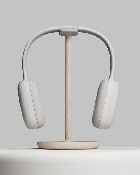 Diy Headphones, Studio Headphones, Charging Pad, Mode Design, Technology Design, Nordic Design, Neutral Colour Palette, Minimal Design, Design Working