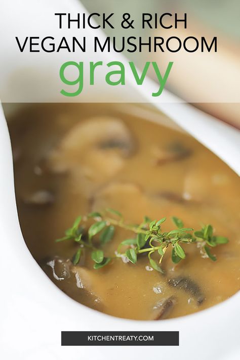 Calling all mushroom lovers! This mushroom gravy recipe is thick and rich with mushrooms galore. With shallots, sherry, thyme, veggie broth, and lots of mushrooms, this vegan mushroom gravy has SO much flavor. Vegan Mushroom Gravy Recipe, How To Wash Mushrooms, Shallot Gravy, Vegan Wellington, Vegan Mushroom Gravy, Vegetarian Gravy, Mushroom Gravy Recipe, Veggie Broth, How To Cook Liver