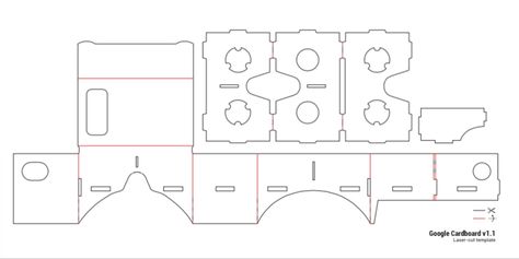 Diy Vr Headset, Vr Cardboard, Cardboard Template, Google Cardboard, Printable Chart, Downloadable Templates, Cardboard Cutout, Virtual Reality Headset, Paper Model