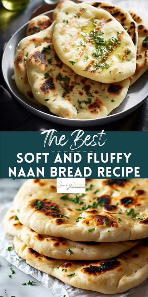 Whip up fluffy naan bread in no time! Our yeast-free recipe uses just yogurt and flour, perfect for your spring and summer dining. Yeast Free Naan Bread Recipe, Non Bread Recipes, Plain Naan Recipe, Fluffy Flatbread Recipe, Instant Naan Recipe, Quick Naan Bread Recipe No Yogurt, Nan Bread Recipe No Yogurt, Fluffy Naan Bread, Air Fryer Bread Recipes No Yeast