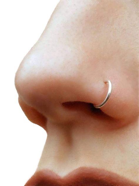 Clip On Nose Ring, Faux Nose Ring, Tragus Ring, Faux Piercing, Fake Nose Rings, Target Gift Cards, Fake Nose, Silver Nose Ring, No Rain No Flowers