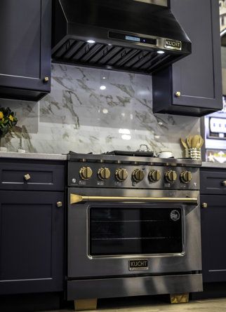 Kucht 36" 5.2 cu. ft. Freestanding Gas | Wayfair Stainless Steel Shelving, Cast Iron Burner, Bold Kitchen, Gold Knobs, Stainless Steel Range, Kitchen Range Hood, Dual Fuel Ranges, Large Oven, Iron Grate