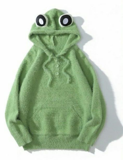 Frog Eyes, Frog Hoodie, Frog Pattern, Frog Eye, Knitted Hoodie, Pattern Hoodie, Cute Frog, Hoodie Green, The Girlfriends