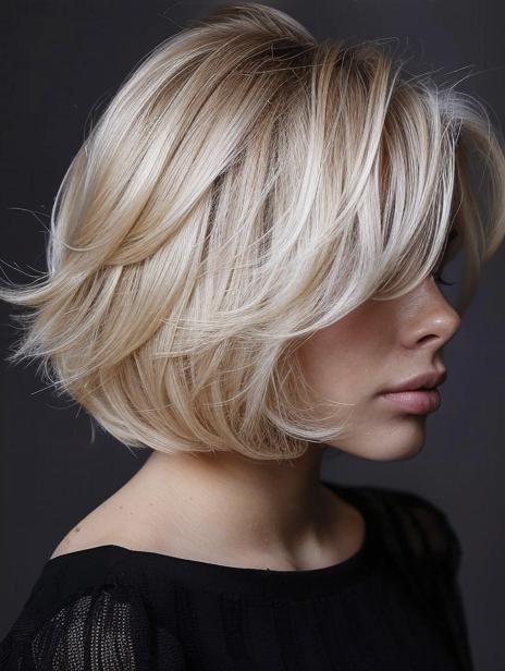 Modern Elegance: Transform Your Look with a Stacked Bob Haircut Stacked Bob Haircuts, Bob Haircut Ideas, Stacked Haircuts, Wedding Hairstyles Medium Length, Stacked Bob, Blonde Bob Hairstyles, Stacked Bob Haircut, Perfect Hairstyle, Chin Length Hair