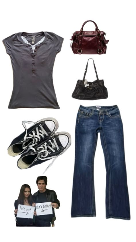 Elena Gilbert Outfit The Vampire Diaries Outfits Ideas, Elana Vampire Diaries Outfit, Elena Inspired Outfits, Elena Gilbert Outfit Ideas, Tvd Outfits Elena Gilbert, Guts Inspired Outfit, Vampire Diaries Aesthetic Outfits, Elena Gilbert Outfits Season 1, Elena Gilbert Inspired Outfits