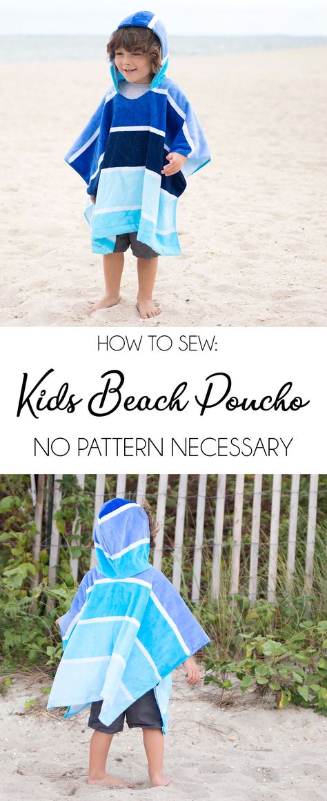 Diy Vetement, Beginner Sewing Projects Easy, Kids Beach Towels, Leftover Fabric, Beach Kids, Sewing Projects For Beginners, Love Sewing, Sewing Gifts, Sewing Tips