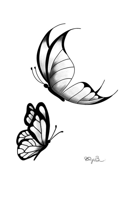 Number Tattoo Fonts, Butterfly Tattoo Stencil, Butterfly Art Drawing, Doll Tattoo, Light Tattoo, Chicano Style Tattoo, Butterfly Tattoos For Women, Butterfly Art Painting, Bow Tattoo