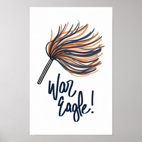 Orange Navy Shaker Auburn University War Eagle Auburn Wall Art, Auburn Ideas, College Banner, Color Journal, Volleyball Posters, Board Collage, Coloring Journal, Paper Banners, Auburn University