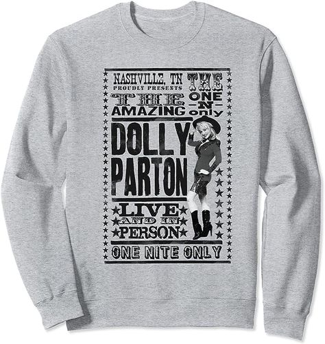 Dolly Parton The One and Only Sweatshirt Dolly Parton, Branded Sweatshirts, The Hub, The One And Only, One And Only, Top Fashion Brands, Shop Top, Fashion Brands, Top Styles