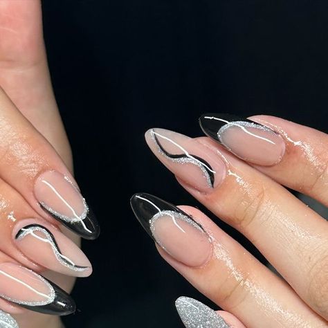 ✨ 𝕓𝕚𝕓𝕚 ✨ on Instagram: "silver type of girl 🩶🌟 • • • • #nails #inspo #nailporn #nailsnailsnails #chicagonails #almond #explore" Sliver Nails, Girl Nails, February 22, Nails Inspo, Nail Inspo, Acrylic Nails, Almond, Prom, Nails