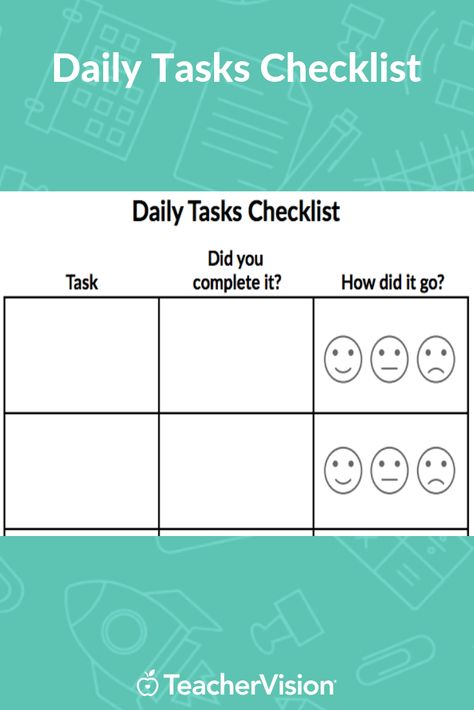 Support your students to hold themselves accountable for their work in class by providing them with a checklist. Assessment Checklist, Daily Task, Assessment Tools, Task List, The Lives Of Others, Group Work, Student Teaching, Daily Tasks, Teaching Strategies