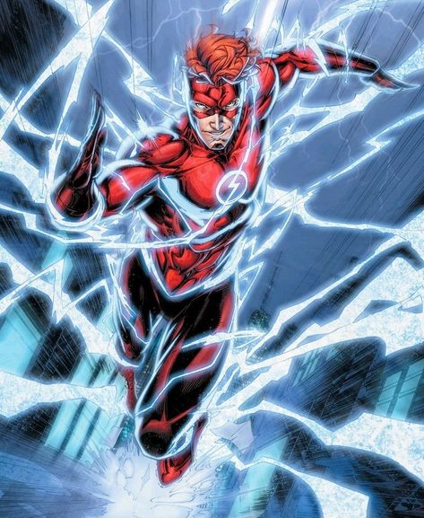 Wally West The Flash, Wally West Rebirth, The Flash Wally West, Justice League Comics, Dc Comics Collection, Flash Dc Comics, Flash Comics, Dc Comics Wallpaper, Wally West