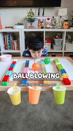 687K views · 26K reactions | BALL BLOWING - Speaking Development Do you know why blowing play benefits kids’ speaking development? Truth is blowing requires the collaboration of lips, upper/lower jaw and cheek muscle, and these are also muscles we use while speaking. Good for kids 2 years and up ❤️ You will need: ⭐️Legos @lego or anything to form a track ⭐️Balls (or pom pom balls) in different color ⭐️Cups matching balls’ colors Perfect for: 🍎Speaking development 🍎Concentration training 🍎Color matching Hope this is fun for you and your little one(s), and feel free to save it for later or share with someone who might like it 💕🥰 #早教 #educationalplay #earlyeducation #learningthroughplaying #diytoys #finemotorskills #kidstraining #concentrationskills #playandlearn #toddlerplayide Oral Motor Activities, Pom Pom Balls, Night Landscape Photography, Natalie Cole, Oral Motor, Lego Activities, Kids Training, Development Activities, Toddler Play