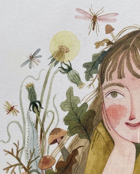 Watercolor Magical Art, Taryn Knight Illustrations, Children’s Illustration, Spring Illustration Art, Watercolour Calendar, March Illustration, Taryn Knight, Knight Illustration, Childrens Book Illustrations