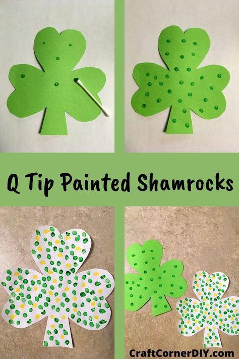 Easy St. Patrick's Day kids craft for toddlers, preschoolers, and elementary kids. Simple shamrock kids craft. #shamrockkidscraft St Patrick's Day Toddler Art, St Patricks Day Theme Preschool Lesson Plans, Saint Patricks Day Activities For Toddlers, Toddler Saint Patricks Day Craft, March Toddler Themes, At Patrick Day Crafts, Clover Crafts For Toddlers, March Ideas For Preschool, At Patrick’s Day Toddler