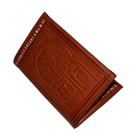 Moroccan Handmade Leather Wallet Carved Bi-fold Large Orange * Click on the image for additional details. Moroccan Bags, Wallets For Boys, Wallets For Girls, Style Inspiration Edgy, Moroccan Fashion, Popular Handbags, Teal Leather, Branded Wallets, Moroccan Leather