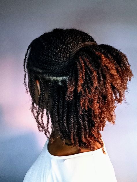 Mini twists on natural hair Dyed Mini Twists, Twist And Lock Natural Hairstyles, Mini Braids With Extensions, Short Mini Twists With Extensions, Mini Twists On Natural Hair, Mini Twists With Extensions, Twists On Natural Hair, Mini Twists Natural Hair, College Hairstyles