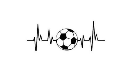 Soccer Tattoos Ideas, Small Football Tattoo, Tattoo Futbol Ideas, Soccer Tattoos, Football Tattoo, Sport Tattoos, Heartbeat Tattoo, Sports Drawings, Cool Wrist Tattoos