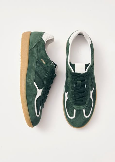 Sustainable Sneakers | ALOHAS Finnish Fashion, Sustainable Leather, Green Sneakers, Weekender Tote Bag, Naha, Swag Shoes, Green Suede, Boot Bag, Dream Shoes