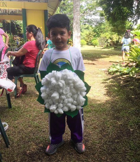 DIY Cauliflower costume Cauliflower Costume, Cinderella Props, Vegetables Craft, Nutrition Month Costume, Vegetable Costumes, Vegetable Crafts, School Costume, Nutrition Month, Dress For Kids