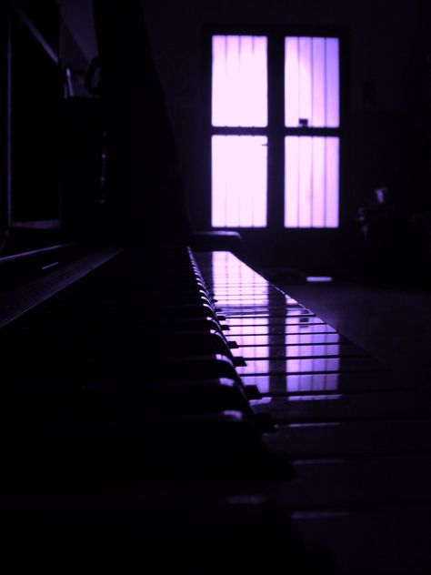 Purple Piano Aesthetic, Purple Piano, Piano Aesthetic, Purple Music, Blues Piano, Violet Aesthetic, Piano Art, Purple Wall Art, Purple Wall