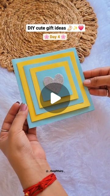 The Gift Fairy on Instagram: "Cute and Easy DIY birthday card🌷  "Crafting my heart out and loving every minute of it 💕"  Share this with your friends/family and follow for more such cute and easy DIY gift ideas 💌✨️  [DIY cards, DIY craft]  Shop personalized handmade gifts from @_.thegiftfairy._ 🪄  #thegiftfairy #diycrafts #mothersday #mothersdayspecial #cutecards #tutorial #diytutorial #giftingideas #personalisedgifts #handmadegifts #viral #viralreels #trendingreels #resinartwork #reels #entrepreneur #entrepreneurship #smallbusiness #smallbusinessowner #smallbusinesssupport #trending #explorepage #mumbai #navimumbai #panvel" Easy Last Minute Birthday Cards, A Card For A Best Friend, Birthday Diy Card Ideas, Diy Card Design Ideas, Card For Loved Ones, Easy Bday Card Ideas, Diy Message Cards Ideas, Card With Photos Handmade, Homemade Gift Card Ideas