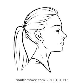 Woman Face Side View Images, Stock Photos & Vectors | Shutterstock Woman Face Side View, 2 Faced Drawing, Face Side View, Side Face Drawing, Side View Of Face, Side View Drawing, Skull Sketch, Harley Quinn Drawing, Female Face Drawing