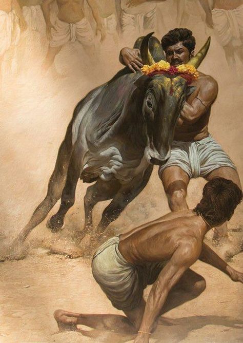 Jallikattu Bull Images, Jallikattu Photos, Jallikattu Drawing, Jallikattu Images, Tamil Art Culture, Bull Images, Bull Painting, Watch Digital, Indian Illustration