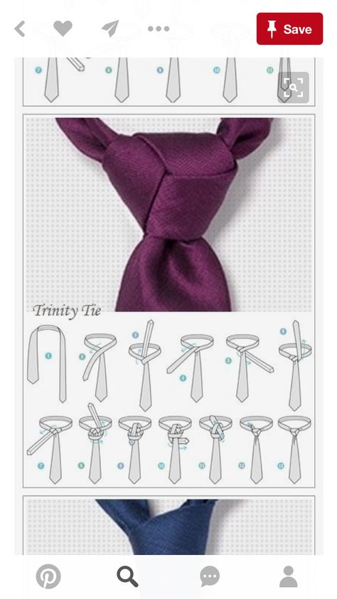 How To Tie A Tie, Different Tie Knots, How To Tie A Necktie, Cool Tie Knots, Tie Knots Men, Tie Knot Styles, Simpul Dasi, Tie A Necktie, Types Of Ties