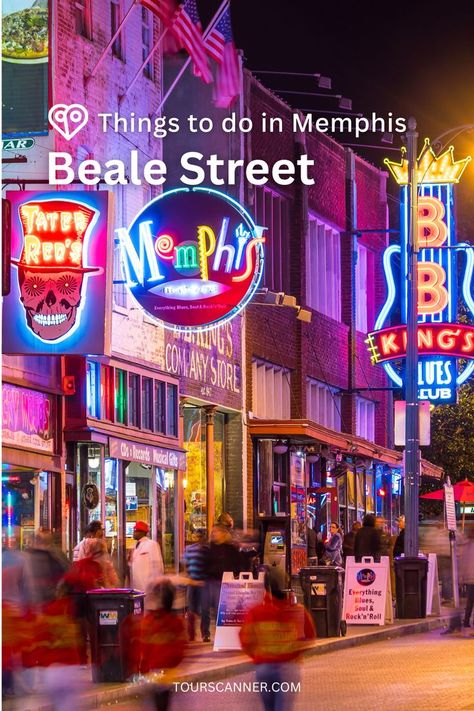 Experience the vibrant energy of Beale Street, where music, culture, and nightlife converge. From iconic blues clubs to lively entertainment, stroll along this historic thoroughfare and discover why Beale Street is the heartbeat of Memphis after dark! 🎷🎉 Feel the rhythm of Beale Street with our guide! 👉🔗 #ThingsToDoInMemphis #MemphisAdventures Beale Street Memphis, Things To Do In Memphis, Peabody Hotel, Nashville Vacation, Feel The Rhythm, East Coast Summer, Beale Street, Family Park, Nashville Trip