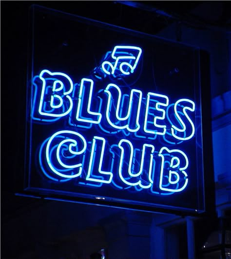 Blues Club in New Orleans  on Bourbon Street, Jazz by Fifth World Art, via Flickr Blue Club Aesthetic, Blues Dance, Blue Aesthetic Dark, Club Aesthetic, Clubbing Aesthetic, Blue Aesthetic Pastel, Bourbon Street, Blue Neon, Jazz Club