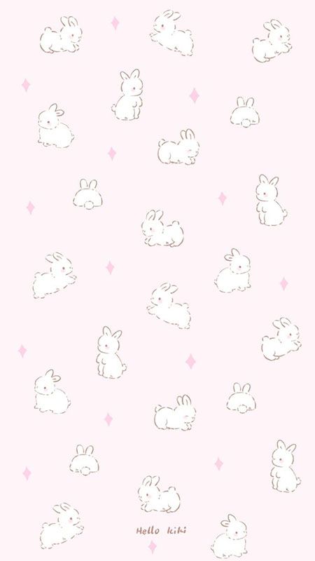 Download HD version on my blog. ̋(๑˃́ꇴ˂̀๑) Wallpapers Rosa, Tartan Wallpaper, Rabbit Wallpaper, Cute Home Screen Wallpaper, Cute Home Screens, Bow Wallpaper, Vintage Flowers Wallpaper, Bunny Wallpaper, Wallpaper Doodle